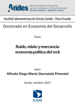 Ruido, relato y mercancía: economía política del rock